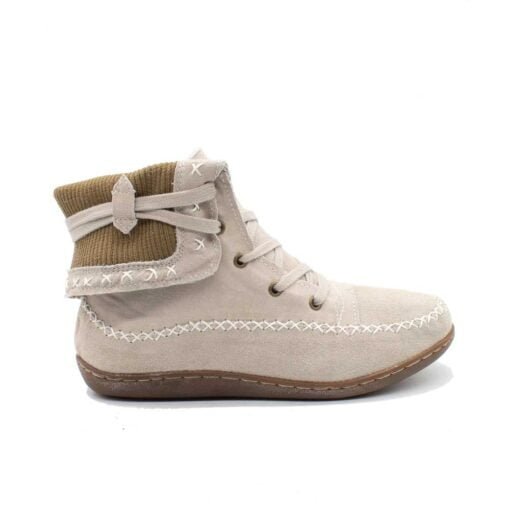 Botín Tejido Beige