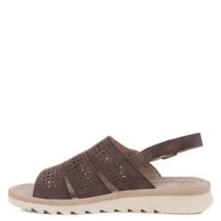 Sandalia New Walk Troquelada Brown