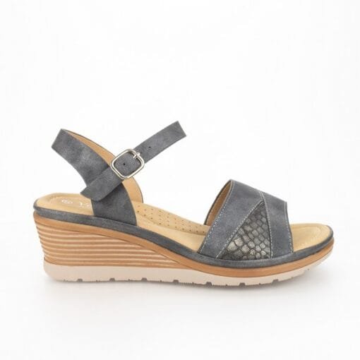 Sandalia New Walk Rosario Gris