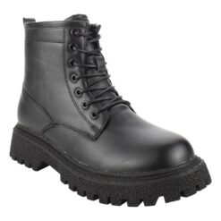 Botín New Walk Combat Militar Negro