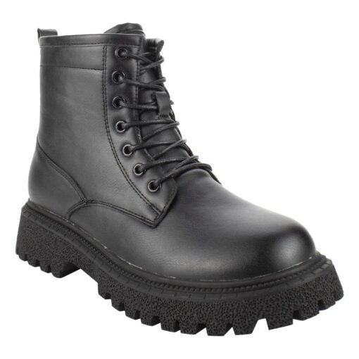 Botín New Walk Combat Militar Negro