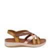 Sandalia New Walk Mix Camel