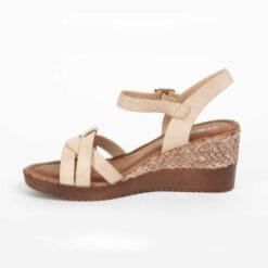 Sandalia New Walk Beige Texturas