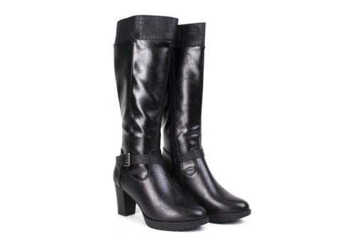 Bota New Walk Hebilla y Textura Negra