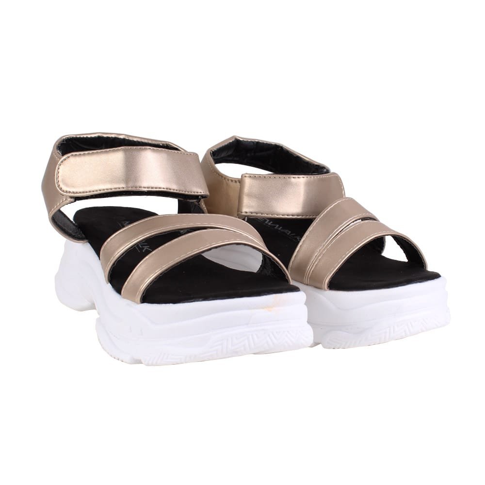 Sandalia New Walk Chunky Gold