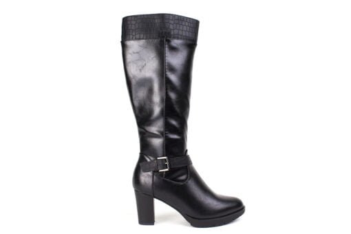 Bota New Walk Hebilla y Textura Negra