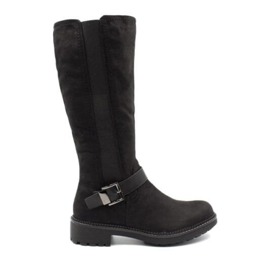 Bota Negra Elástica