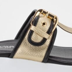 Sandalia New Walk Metal Dorado