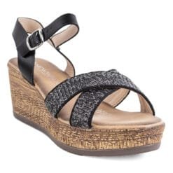 Sandalia New Walk Rib Negra
