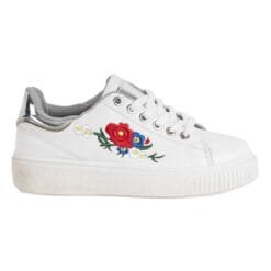 Zapatilla New Walk Flores Blanca