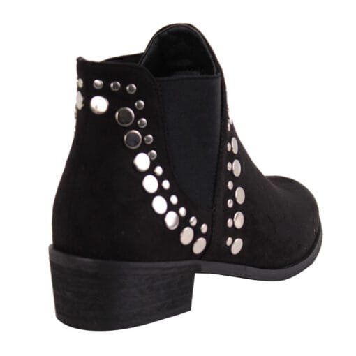 Botín New Walk Tachas Negro