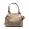 Cartera Ola Pompón Beige