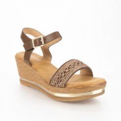 Sandalia New Walk Tejido Café