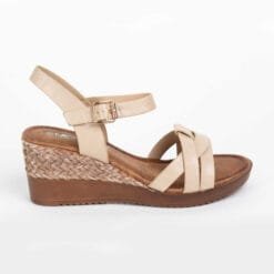 Sandalia New Walk Beige Texturas