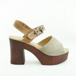 Sandalia New Walk Plataforma Khaki