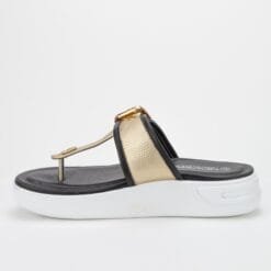 Sandalia New Walk Metal Dorado