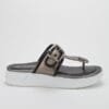 Sandalia New Walk Metal Plateado