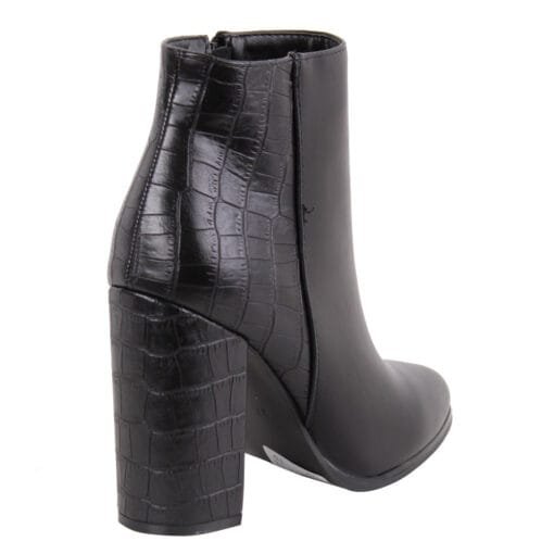 Botín New Walk Croco Negro