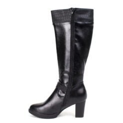 Bota New Walk Hebilla y Textura Negra