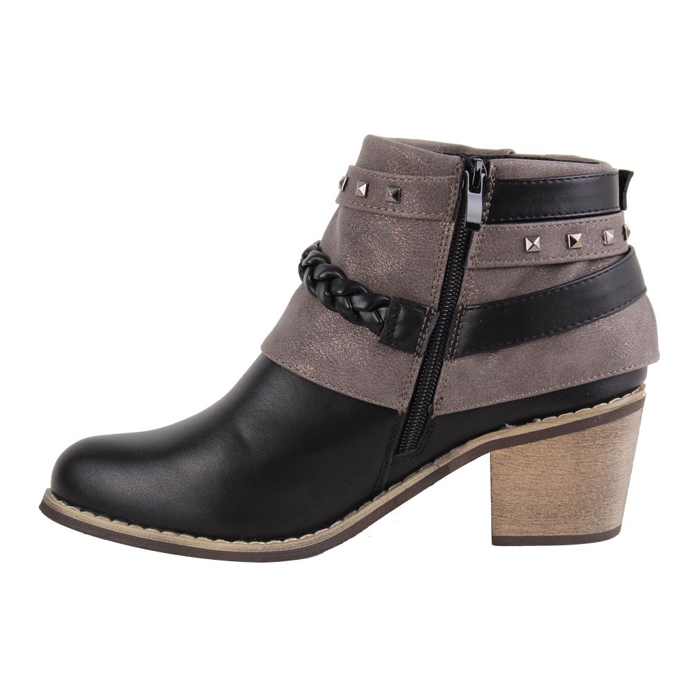 Botín Cintos Negro - Imagen 3