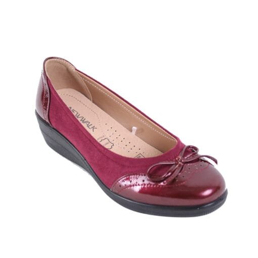 Zapato New Walk Amelia Burgundy