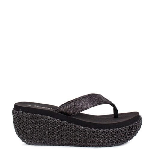 Sandalia New Walk Brillos Black