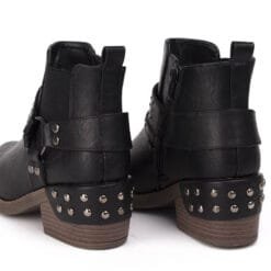 Botín New Walk Tachas Negro
