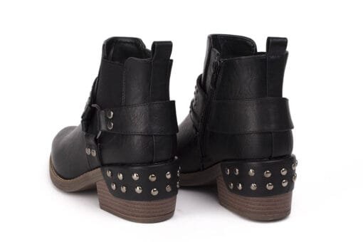 Botín New Walk Tachas Negro