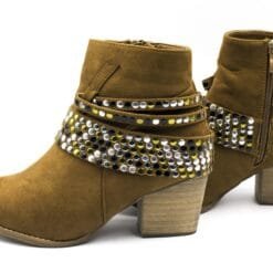 Botín New Walk Tachas Brown
