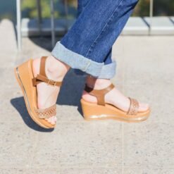 Sandalia New Walk Tejido Café