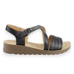 Sandalia New Walk Casual Negra