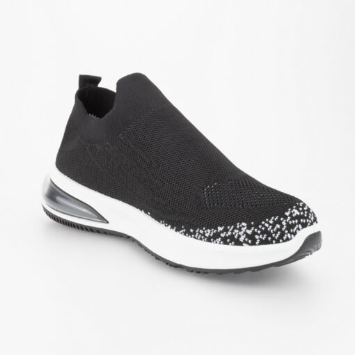 Zapatilla New Walk Malla Negra
