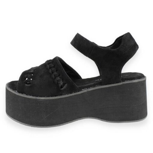 Sandalia New Walk Plataforma Negra