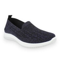 Zapatilla New Walk Malla Negra