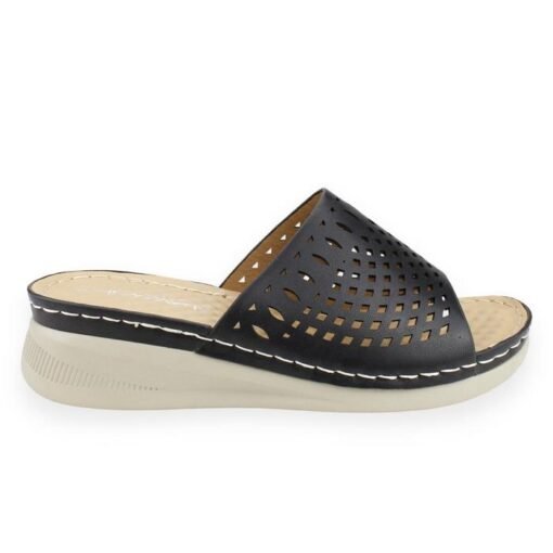 Sandalia New Walk Slip On Negra