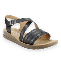 Sandalia New Walk Casual Negra