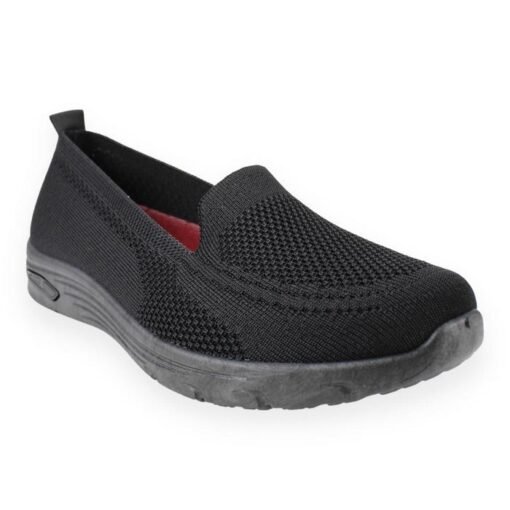 Zapatilla New Walk Malla Abierta Negra