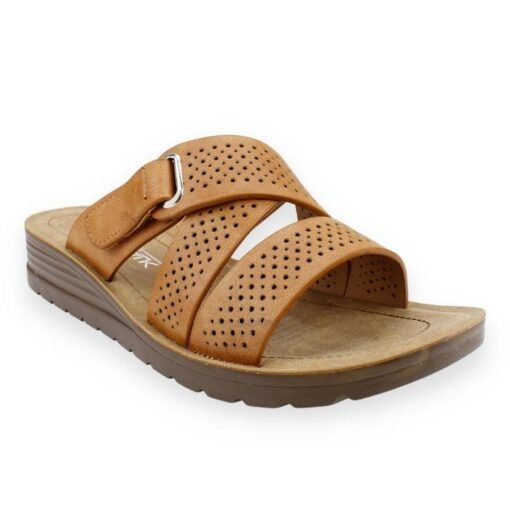 Sandalia New Walk Slip On Café