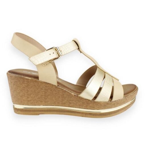 Sandalia New Walk Romana Beige