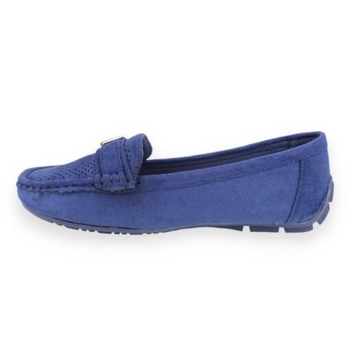Mocasín New Walk Broche Azul