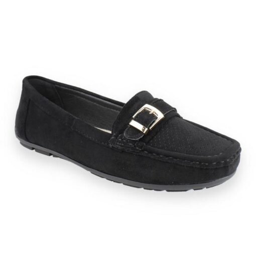 Mocasín New Walk Broche Negro
