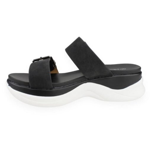 Sandalia New Walk Slip On Negra