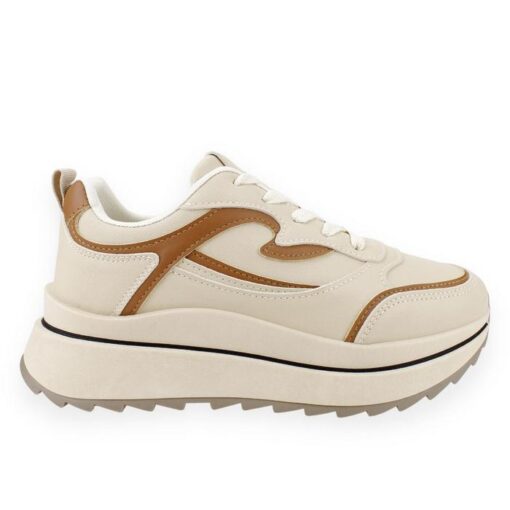 Zapatilla New Walk Chunky Beige