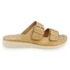 Sandalia New Walk Confort Slip On Camel