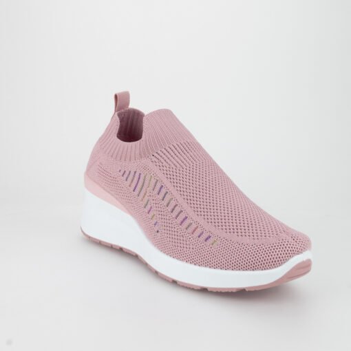 Zapatilla New Walk Malla Rosa