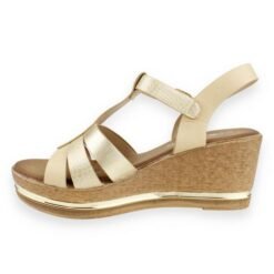 Sandalia New Walk Romana Beige