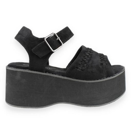 Sandalia New Walk Plataforma Negra