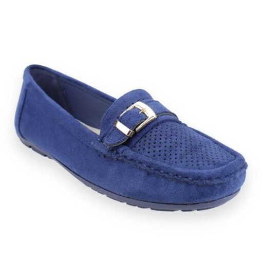 Mocasín New Walk Broche Azul