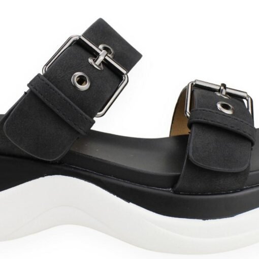 Sandalia New Walk Slip On Negra