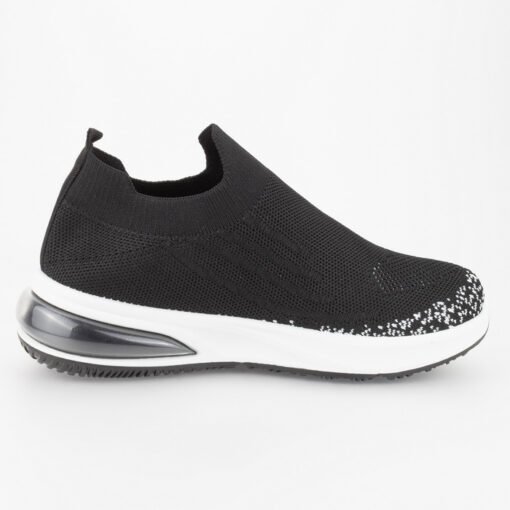 Zapatilla New Walk Malla Negra